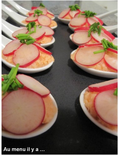 [Recette] Cuillères de mousse de saumon