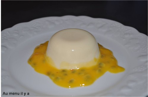 [Recette] Panna cotta chocolat blanc et son coulis mangue/fruit de la passion