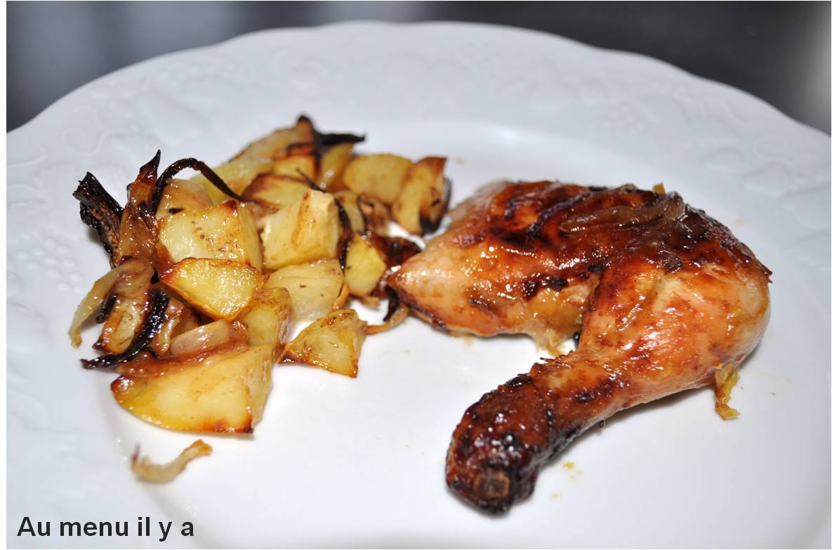 [Recette] Poulet caramélisé à la moutarde et au miel
