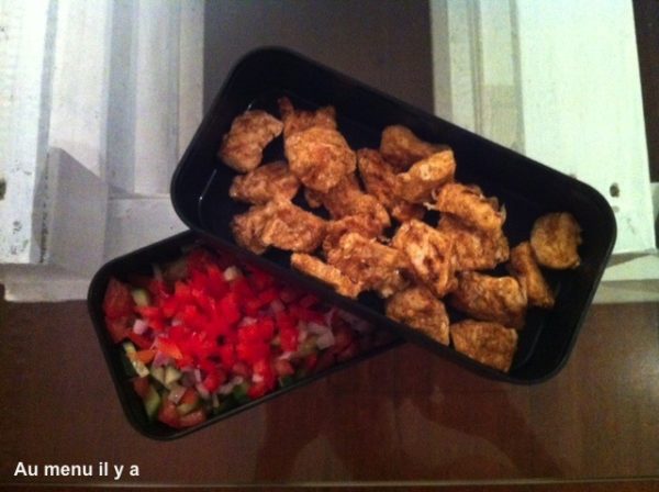 [Recette] [Tupperware] Poulet et salade israëlienne