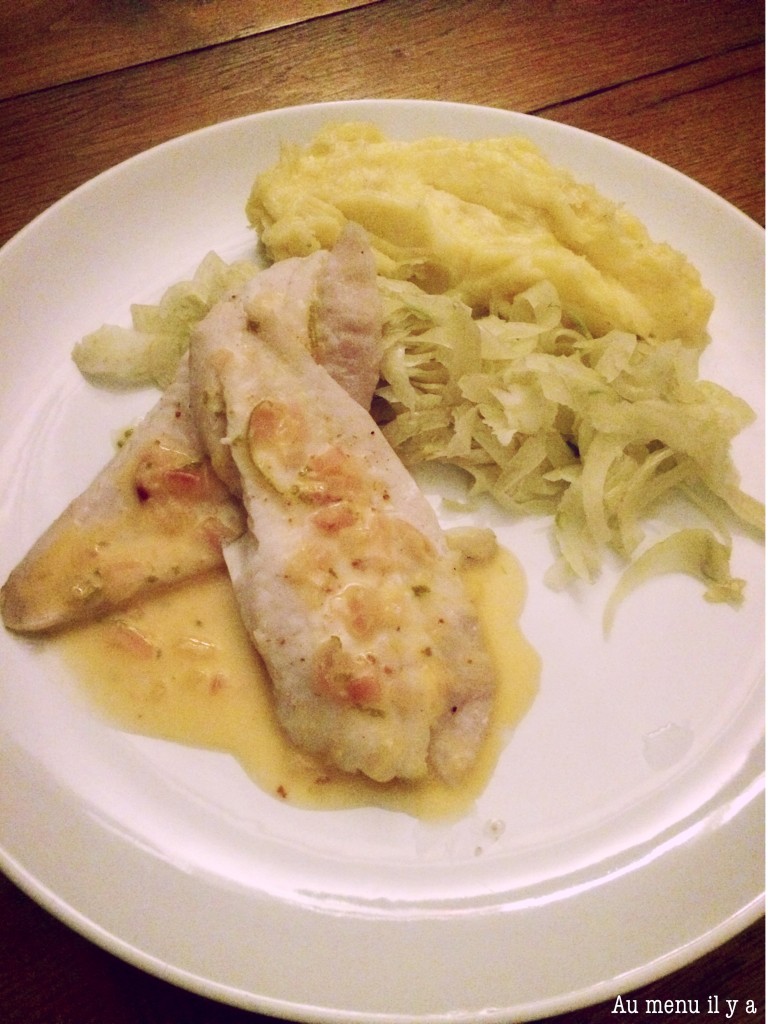 Turbot, fenouil, purée, beurre d'agumes - Au menu il y a
